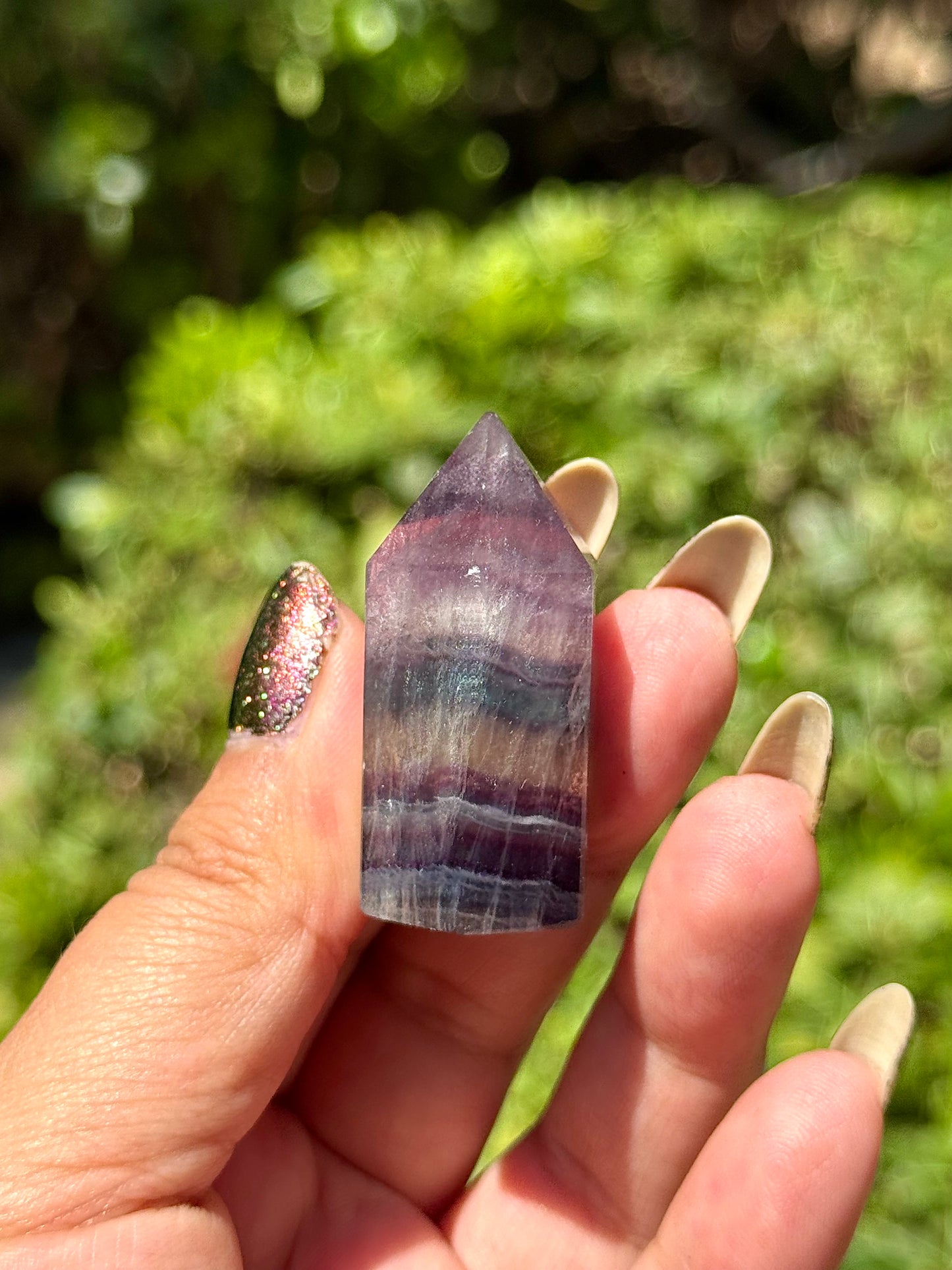 Mini Rainbow Fluorite Tower