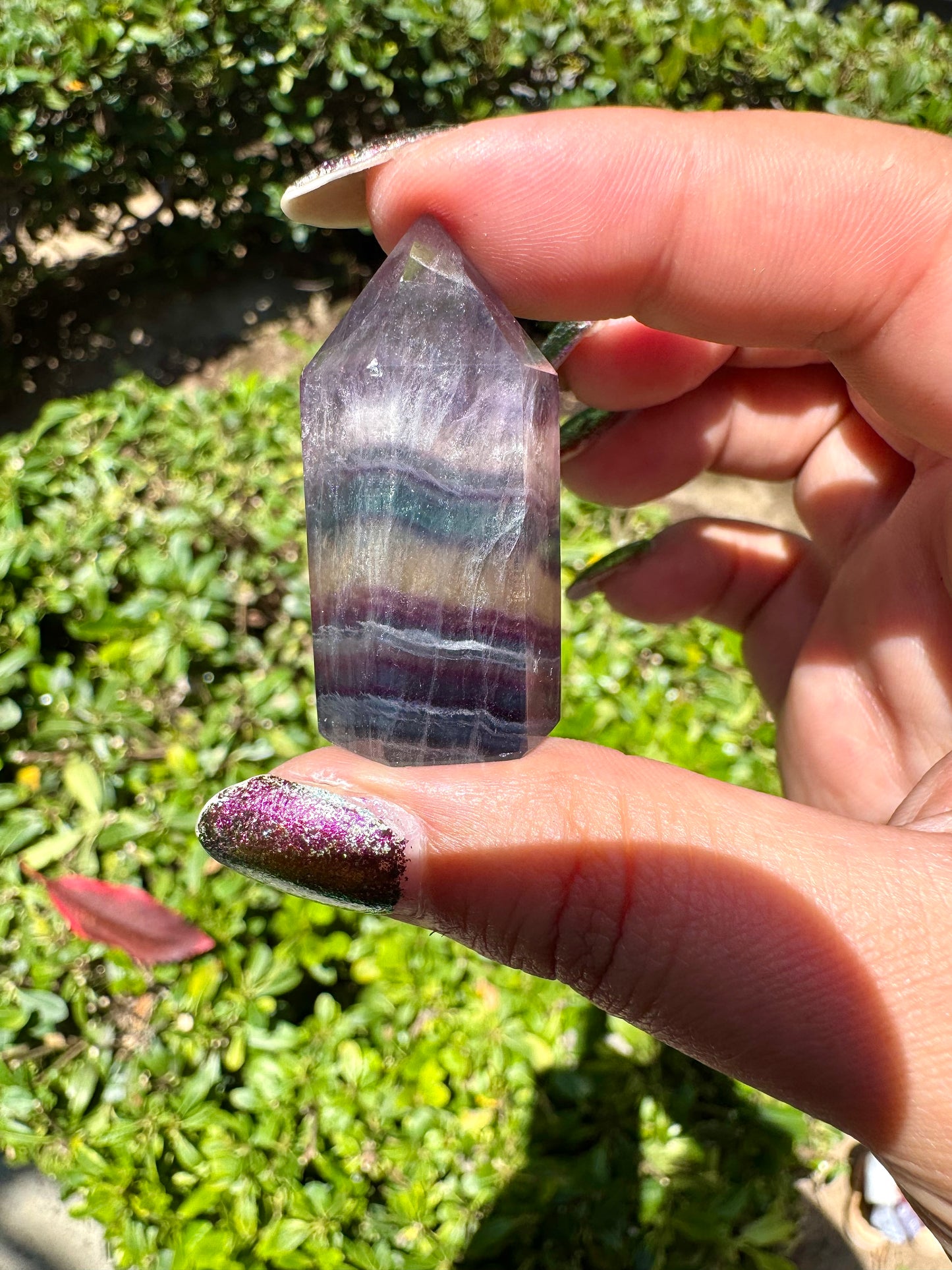 Mini Rainbow Fluorite Tower