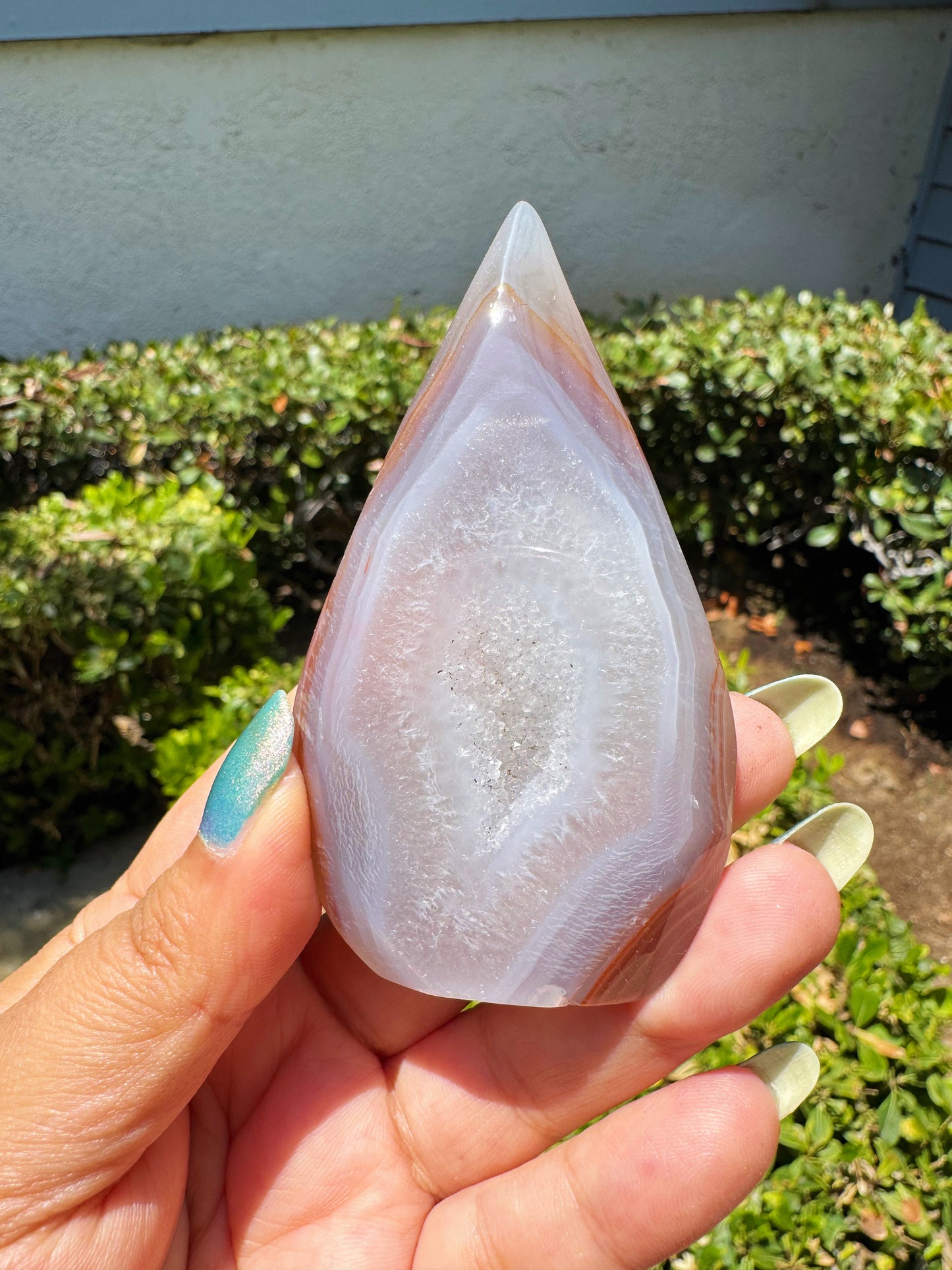 Druzy Agate Flame
