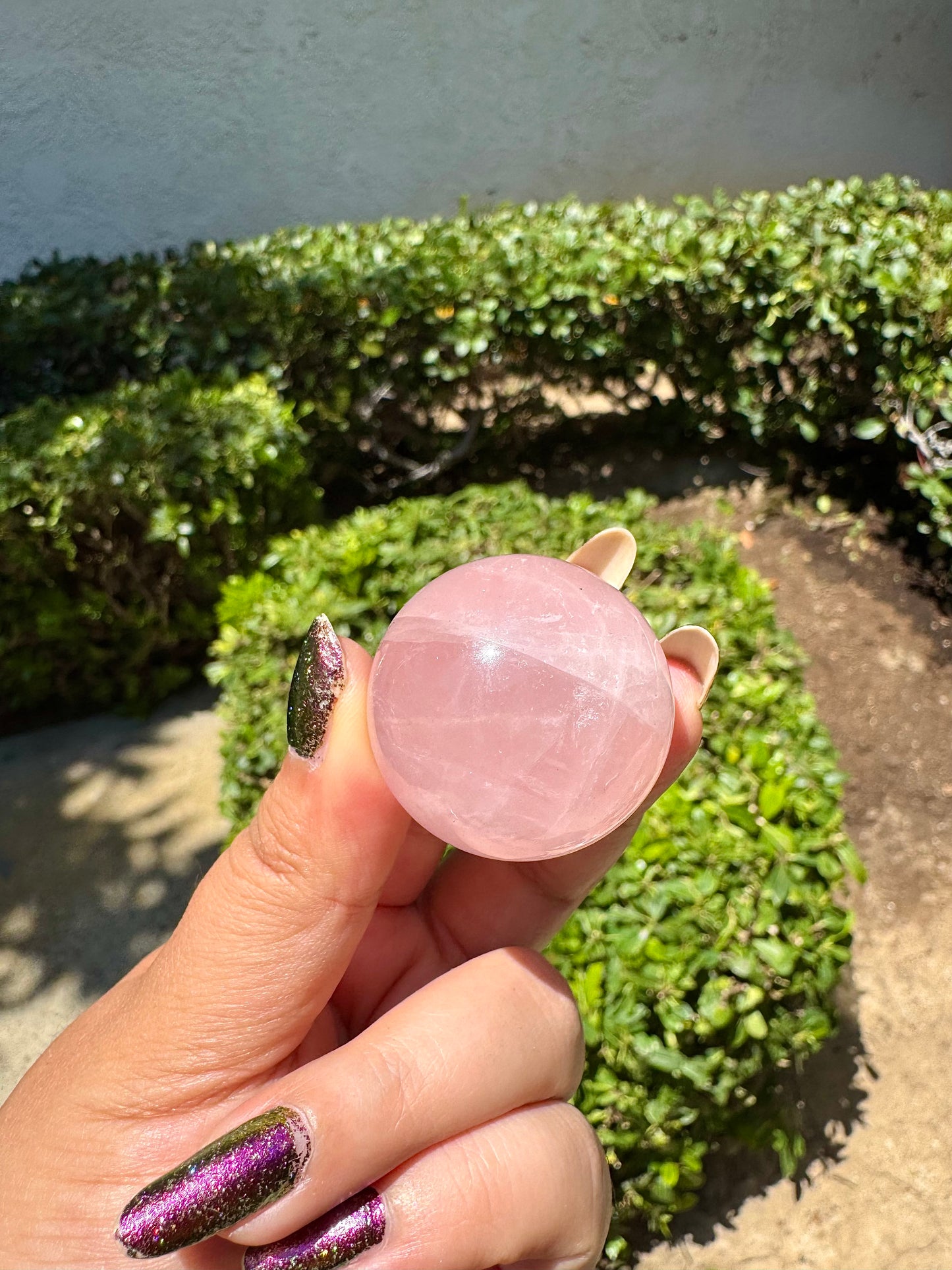 Star Rose Quartz Sphere