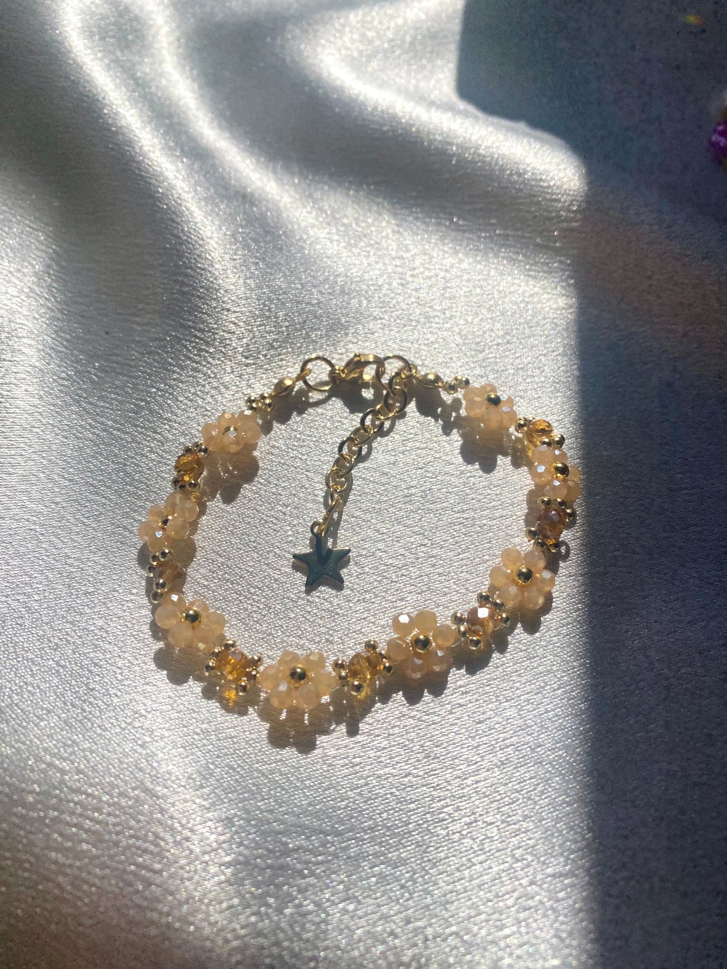 Evermore inspired dainty flower bracelet