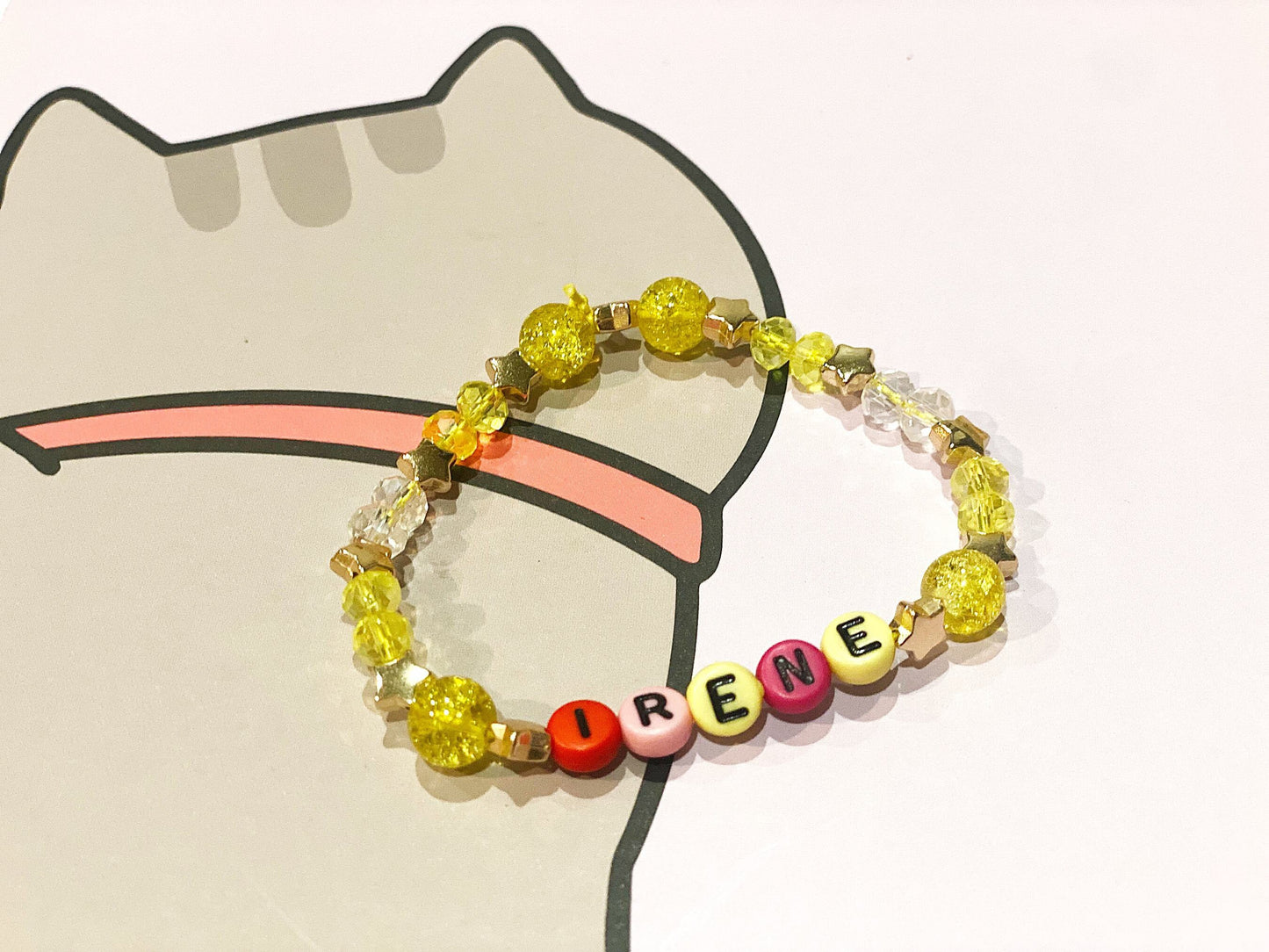 Custom Friendship Bracelets Crystal Beads Personalized Name Christmas Birthday For Her Him Cute One of a Kind Handmade