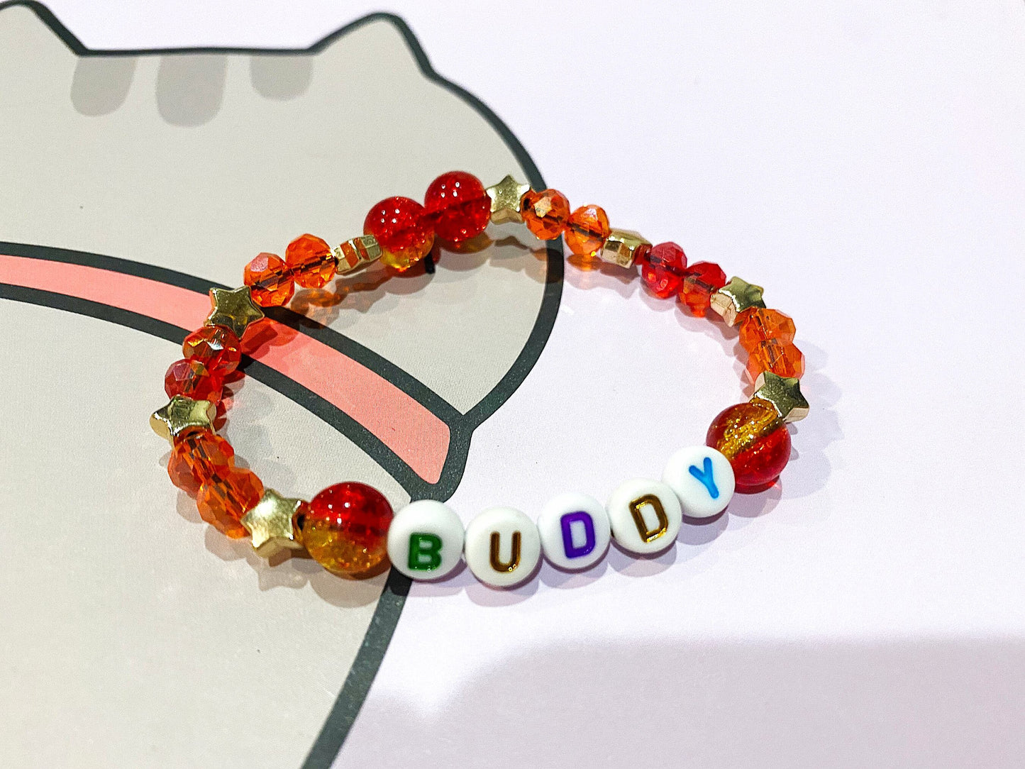 Custom Friendship Bracelets Crystal Beads Personalized Name Christmas Birthday For Her Him Cute One of a Kind Handmade