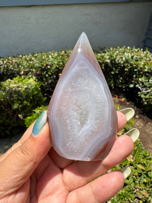 Druzy Agate Flame