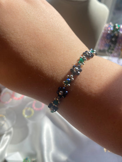 Reputation inspired dainty flower bracelets