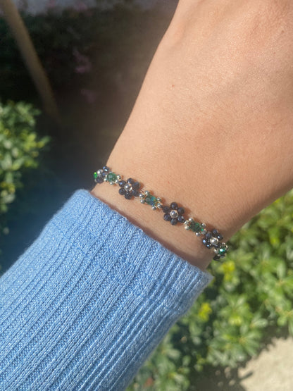 Reputation inspired dainty flower bracelets