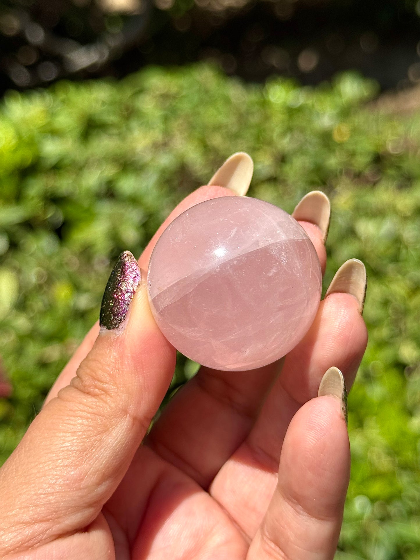 Star Rose Quartz Sphere