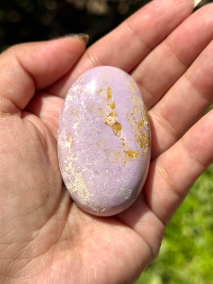 Phosphosiderite Palm Stone