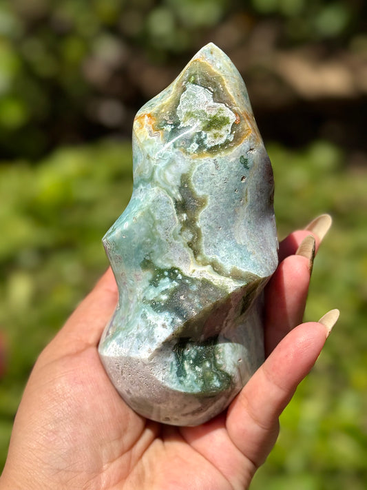 Pastel Sea Jasper Flame