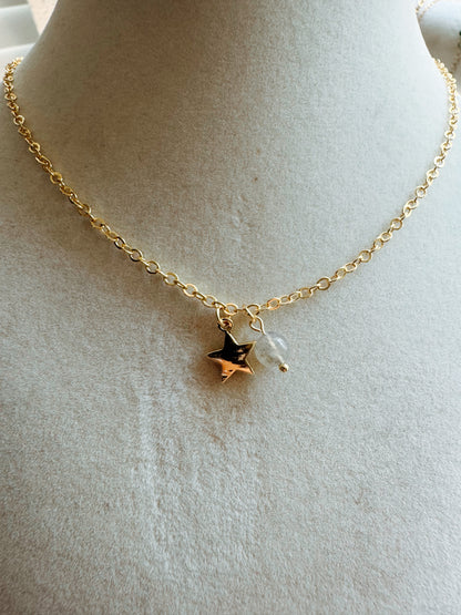 Star Necklace with Gemstone
