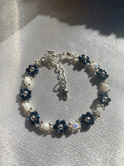 Reputation inspired dainty flower bracelets