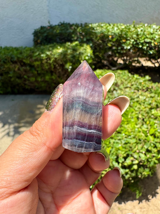 Mini Rainbow Fluorite Tower