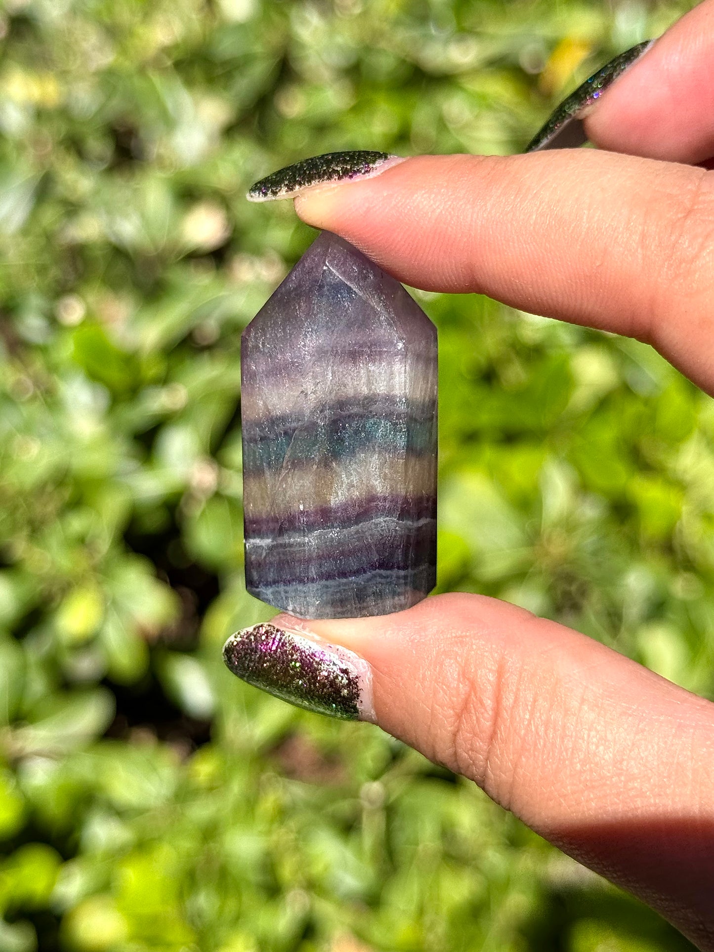 Mini Rainbow Fluorite Tower