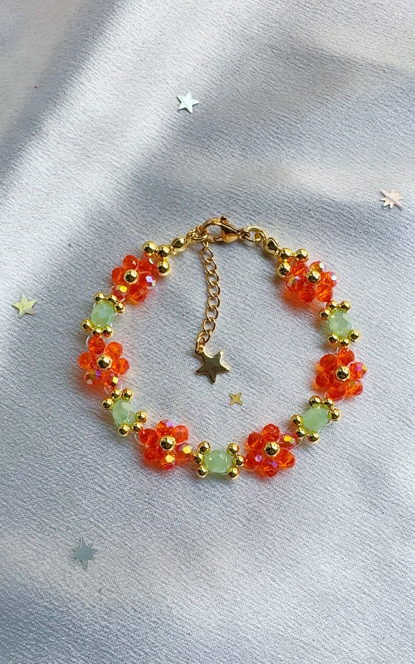 life of a showgirl inspired flower bracelet