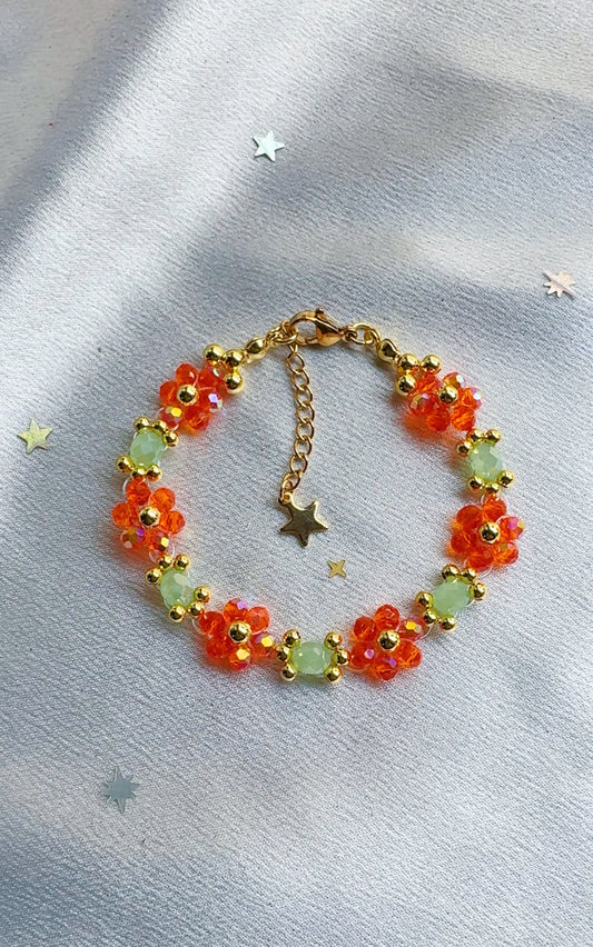 life of a showgirl inspired flower bracelet