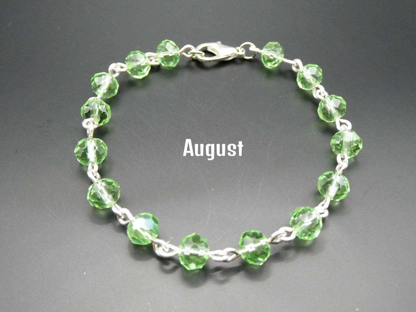 Birthstone Beaded Wire Bracelet