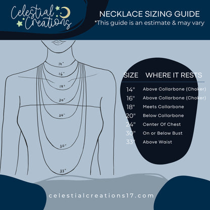 SIze guide for necklace