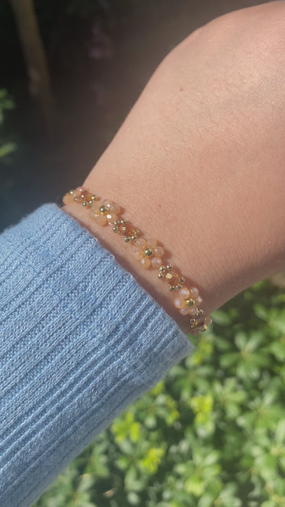 Evermore inspired dainty flower bracelet