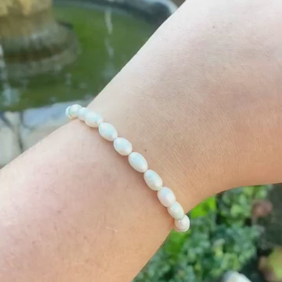 Cute Minimalist Freshwater Pearl Bracelet | Cute Bracelet | Mothers Day Gift | Birthday Gift | Bridesmaid Gift | Jewelry