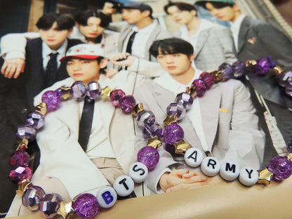 BTS Friendship Bracelets | BT21 KPOP Jin Jimin Tae Namjoon Suga J-Hope Jungkook Army Birthday Christmas Gift For Her Him Cute Crystal Beads