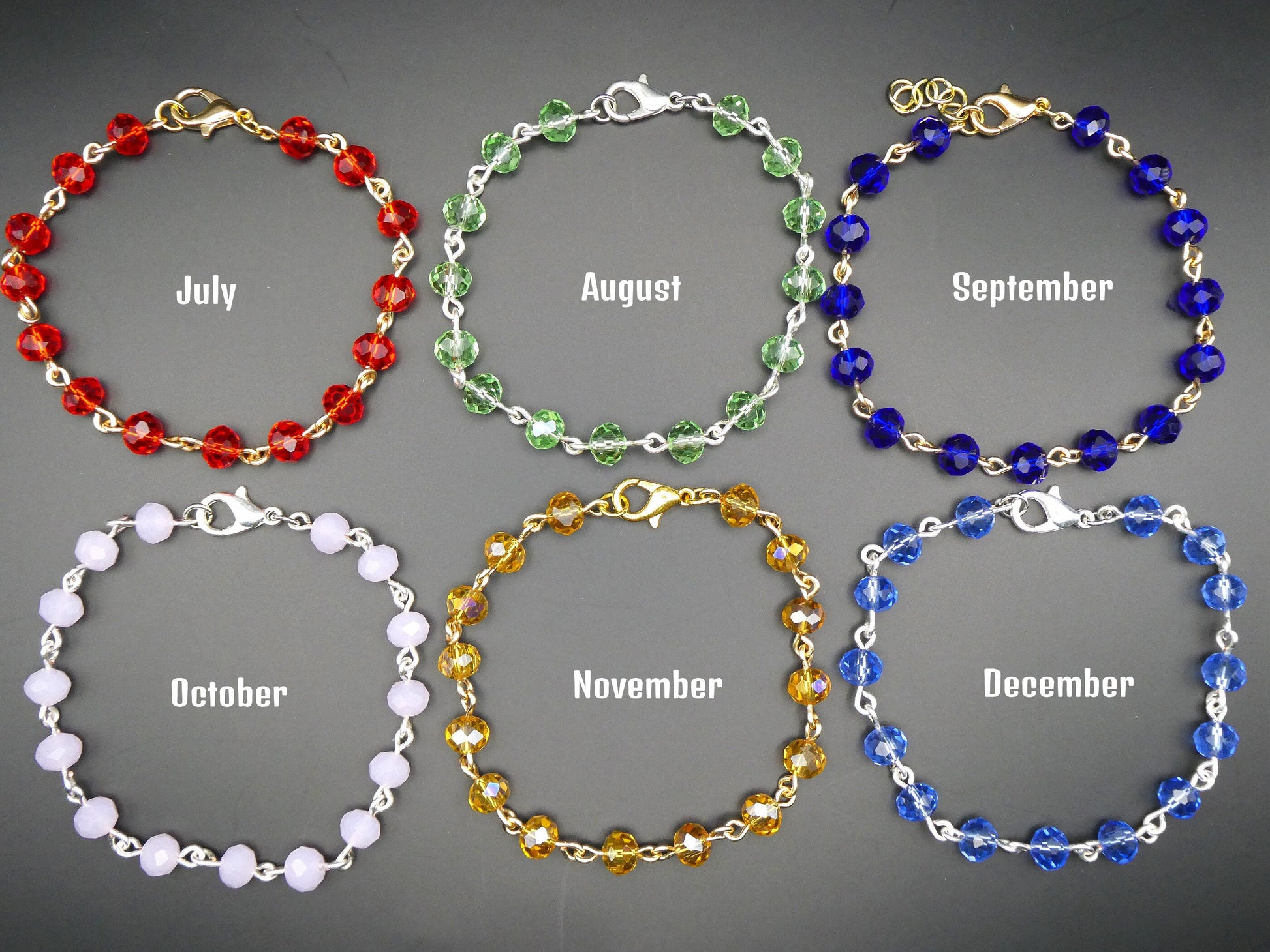Birthstone Beaded Bracelet | Cute Bracelet | Mothers Day Gift | Birthday Gift | Bridesmaid Gift | Birthstone Jewelry