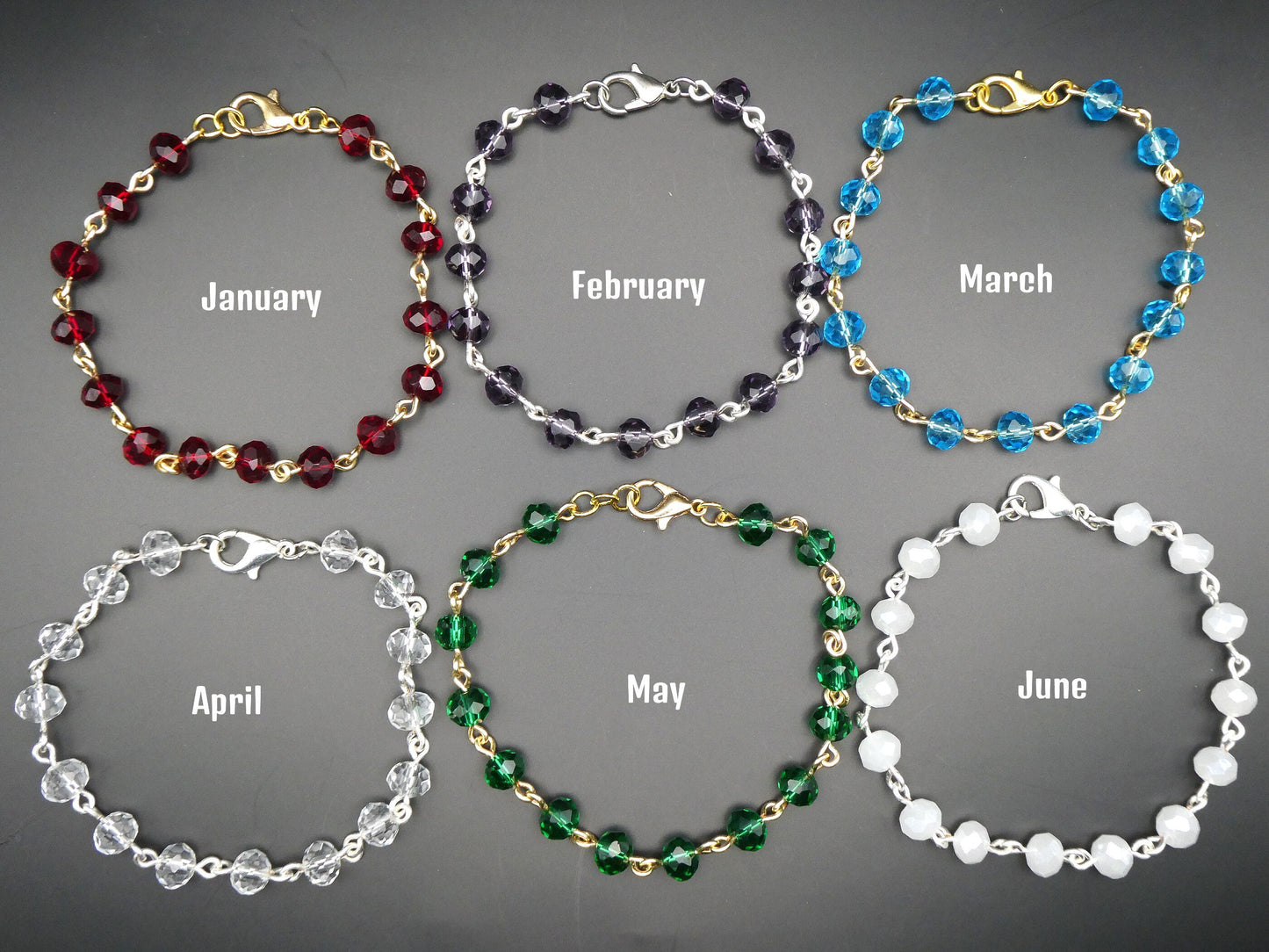 Birthstone Beaded Bracelet | Cute Bracelet | Mothers Day Gift | Birthday Gift | Bridesmaid Gift | Birthstone Jewelry